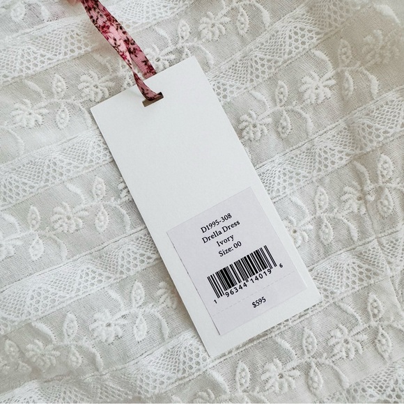 NWT LoveShackFancy Drella Mini Dress (Size 00) - Picture 6 of 11